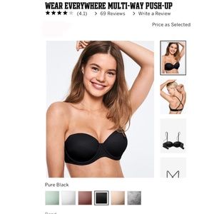 Wear Everywhere Multi Way Push Up Bra 32D